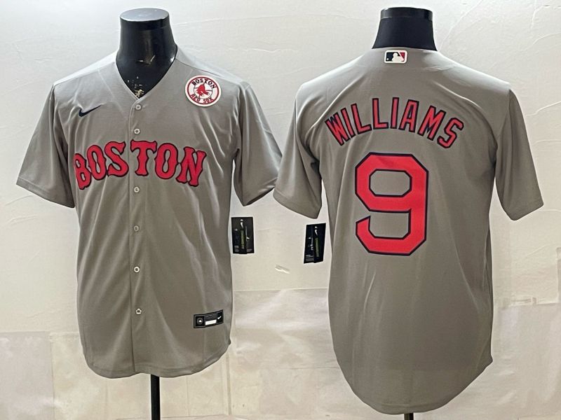 Men 2026 Boston Red Sox #9 Williams Grey Game Nike MLB Jersey style 006